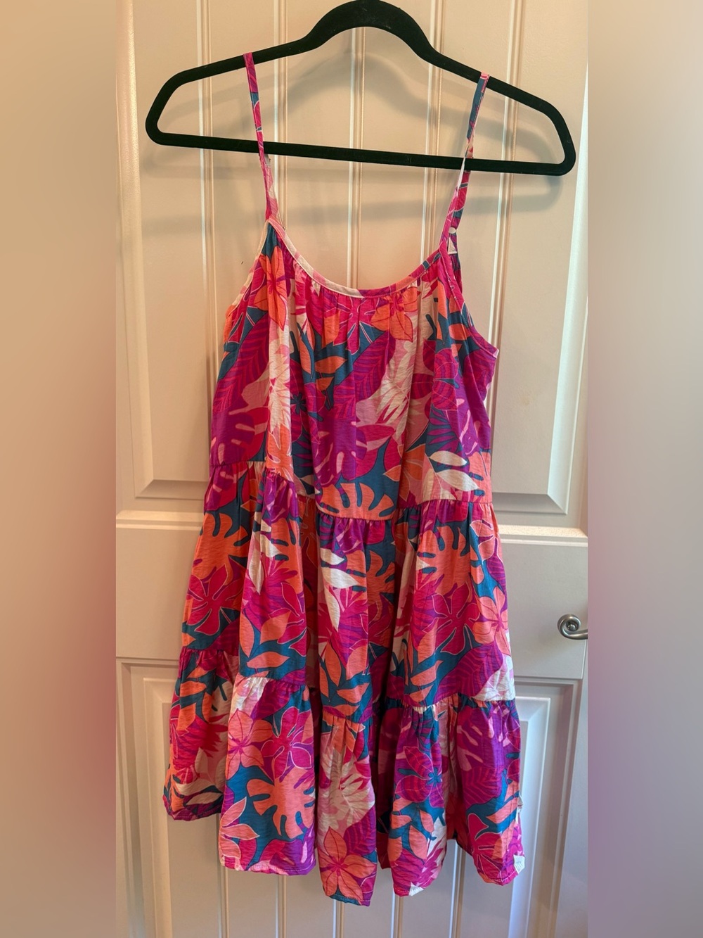 NWT Women’s Pink Tropical Print Sundress